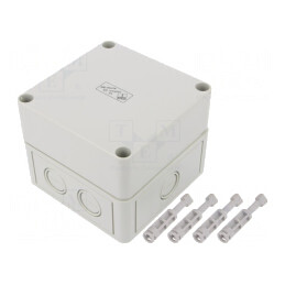 Carcasă Cutie de Conexiuni Polistiren 110x110x90mm | Electronic-mag.ro | Componente Electronice