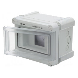 Carcasă pentru aparatură modulară IP66 perete gri deschis | Electronic-mag.ro | Componente Electronice