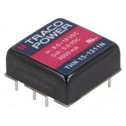 Convertor DC/DC 15W 9-18V la 5V 3A | Electronic-mag.ro | Componente Electronice