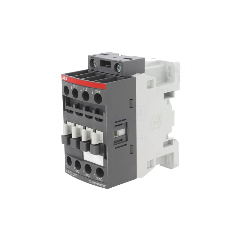 Contactor 3-polar cu 3 contacte auxiliare NC 16A, 45mm | Electronic-mag.ro | Componente Electronice