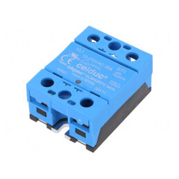 Releu Semiconductor 25A 1-Fazat 3÷32VDC 12÷275VAC | Electronic-mag.ro | Componente Electronice
