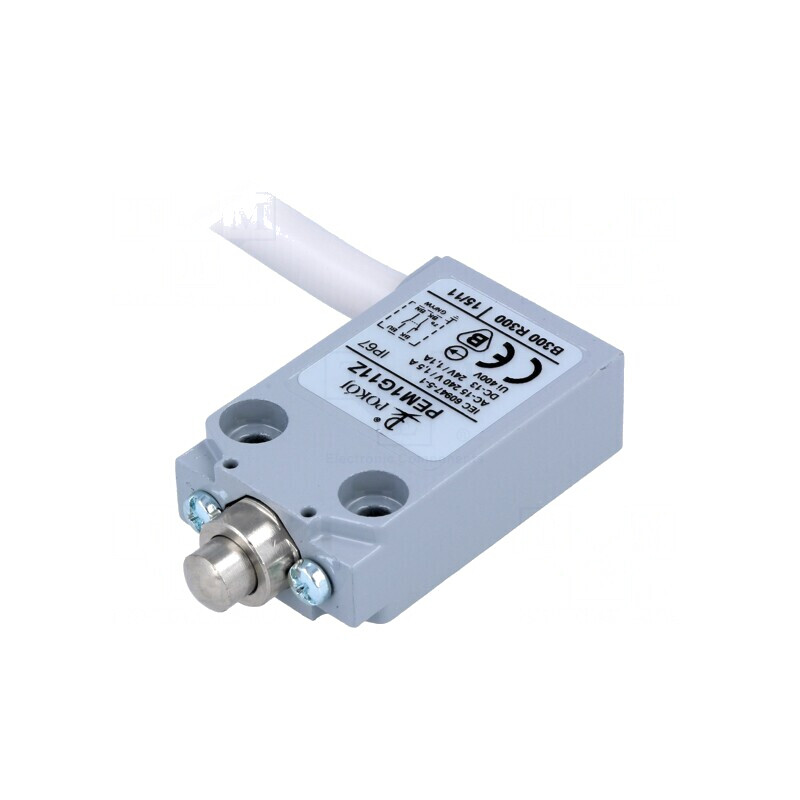 Limitator Cursă Bolţ Ø8mm NO/NC 5A 240VAC/250VDC PEM1G11Z | Electronic-mag.ro | Componente Electronice Limitator Cursă Bolţ Ø8mm NO/NC 5A 240VAC/250VDC PEM1G11Z | Electronic-mag.ro | Componente Electronice