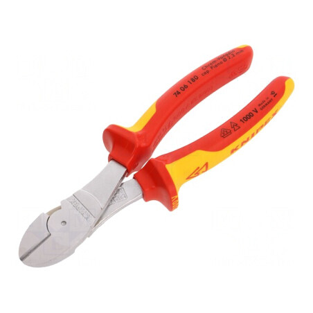 Clești Laterali Izolați 180mm Oțel Crom Vanadium | Electronic-mag.ro | Componente Electronice