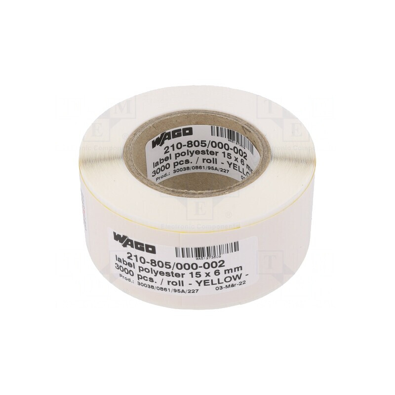 Etichetă Autoadezivă Galbenă 6mm x 15mm | Electronic-mag.ro | Componente Electronice