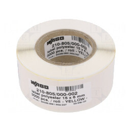 Etichetă Autoadezivă Galbenă 6mm x 15mm | Electronic-mag.ro | Componente Electronice