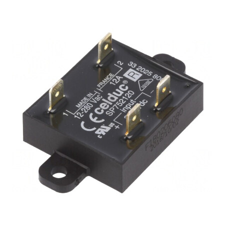 Releu Semiconductor 1-Fazat 12A 3-32VDC 12-280VAC | Electronic-mag.ro | Componente Electronice