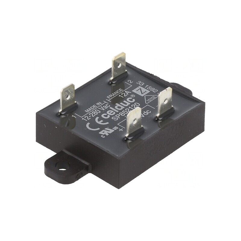 Releu semiconductor 12A 1-fazat 3÷32VDC 12÷280VAC | Electronic-mag.ro | Componente Electronice Releu semiconductor 12A 1-fazat 3÷32VDC 12÷280VAC | Electronic-mag.ro | Componente Electronice