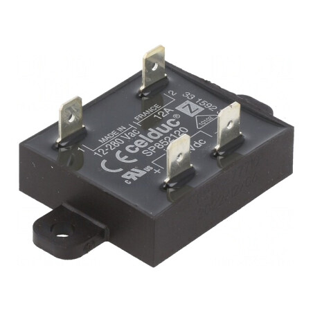 Releu semiconductor 12A 1-fazat 3÷32VDC 12÷280VAC | Electronic-mag.ro | Componente Electronice