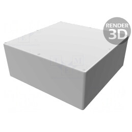 Carcasă Universală Aluminiu 250x250x101mm | Electronic-mag.ro | Componente Electronice