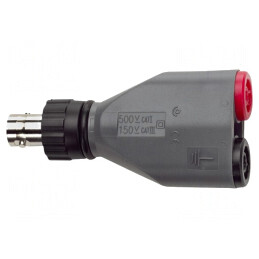 Adaptor Banană 4mm la BNC Mamă 3A x2 | Electronic-mag.ro | Componente Electronice