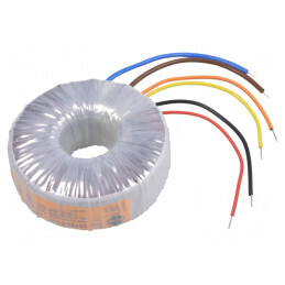 Transformator: toroidal | 160VA | 230VAC | 25V | 25V | 3,2A | 3,2A | H: 46mm | 55153-P1S2