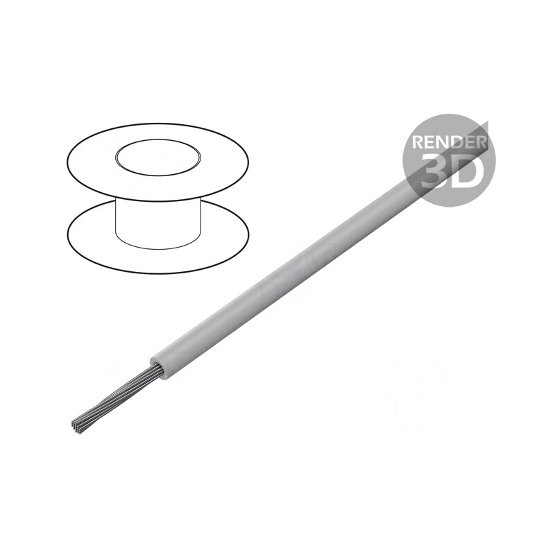 Cablu HookUp Wire litat Cu 20AWG PVC 30,5m Gri 300V | Electronic-mag.ro | Componente Electronice Cablu HookUp Wire litat Cu 20AWG PVC 30,5m Gri 300V | Electronic-mag.ro | Componente Electronice