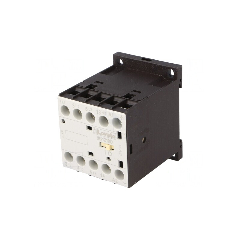 Contactor 3-Poli 12VDC 12A 3 Contacte Auxiliare NO | Electronic-mag.ro | Componente Electronice