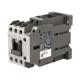 Contactor 3P NO 24VDC 9A 1NO1NC | Electronic-mag.ro | Componente Electronice