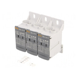 Bloc de Distribuție cu 3 Piste și 24 Borne TS35 | Electronic-mag.ro | Componente Electronice