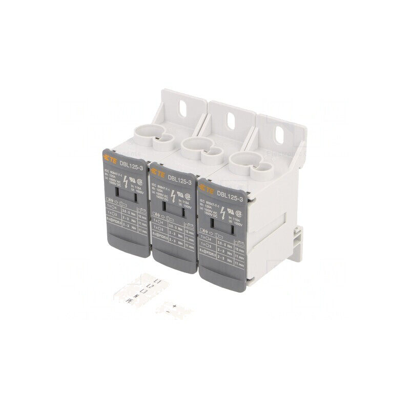 Bloc de Distribuție cu 3 Piste și 24 Borne TS35 | Electronic-mag.ro | Componente Electronice