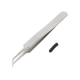 Pensetă de Precizie cu Vârf Curbat 110mm | Electronic-mag.ro | Componente Electronice