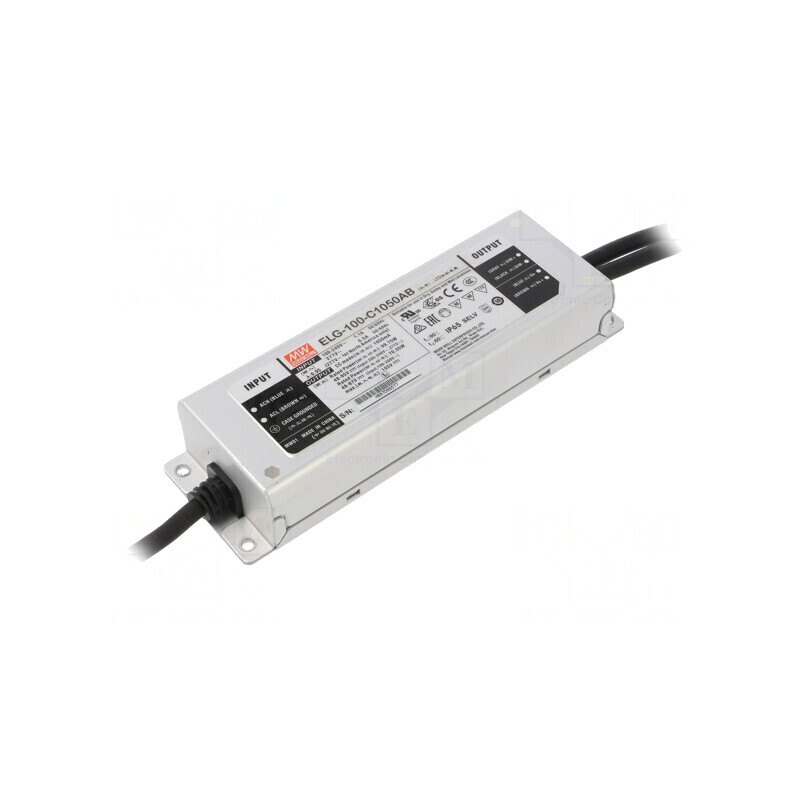 Alimentator LED 99,75W IP65 48-95VDC 525-1050mA | Electronic-mag.ro | Componente Electronice