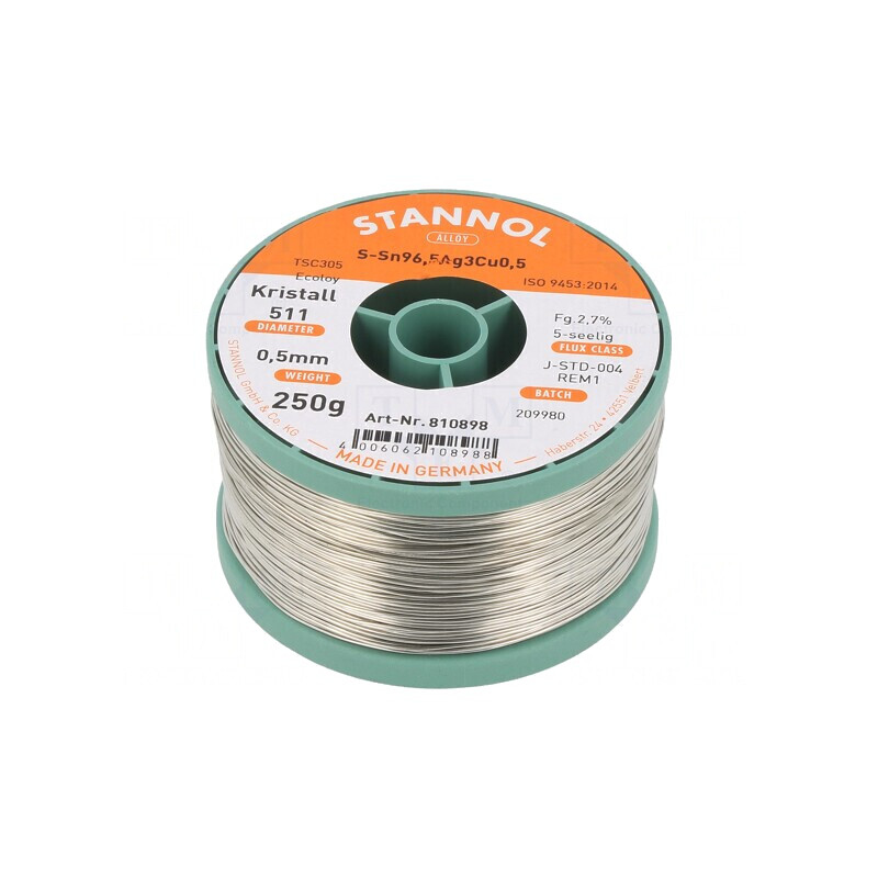 Sârmă de lipit fără plumb 0,5mm 0,25kg | Electronic-mag.ro | Componente Electronice