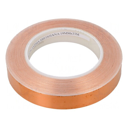 Bandă Electroconductoare Cupru 19mm x 33m | Electronic-mag.ro | Componente Electronice