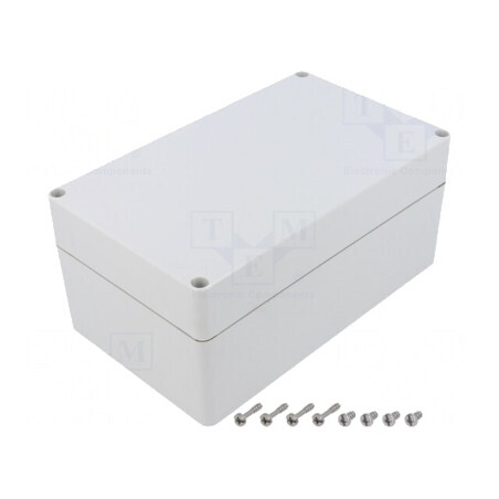 Carcasă Universală Gri 120x200x90mm PC IK08 | Electronic-mag.ro | Componente Electronice
