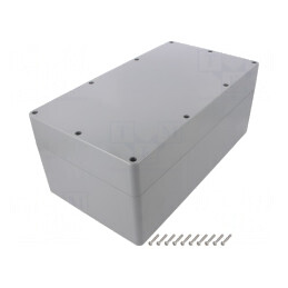 Carcasă universală ABS gri deschis IP68 200x360x150mm | Electronic-mag.ro | Componente Electronice