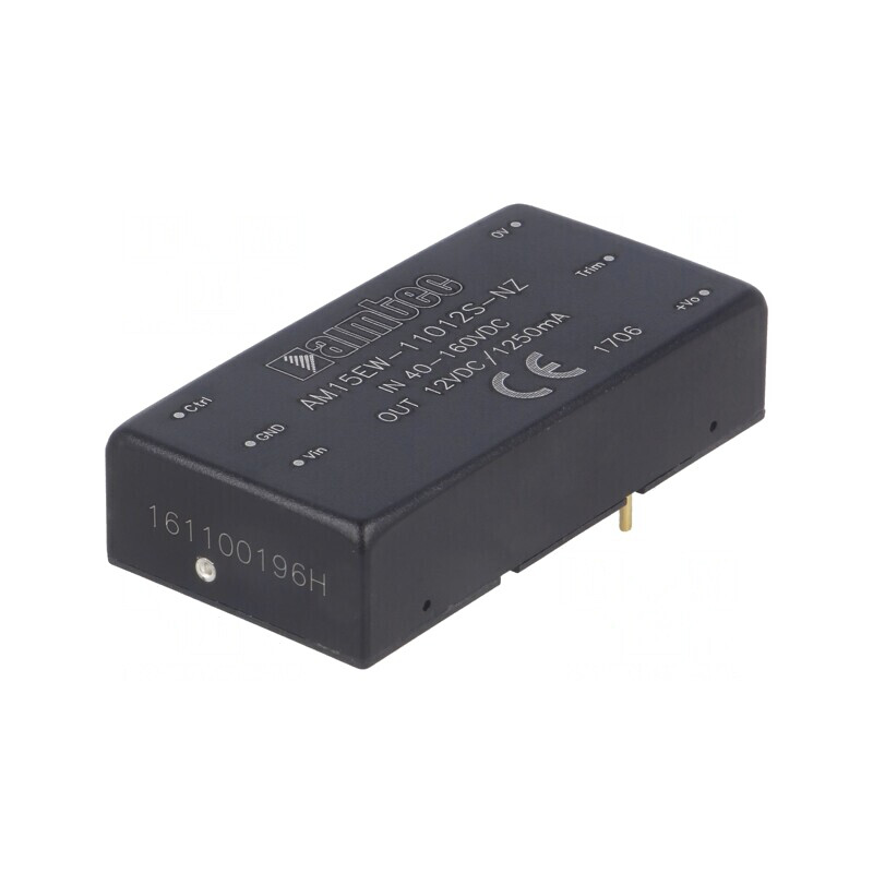 Convertor DC/DC 15W 40-160V la 12V 1.25A | Electronic-mag.ro | Componente Electronice