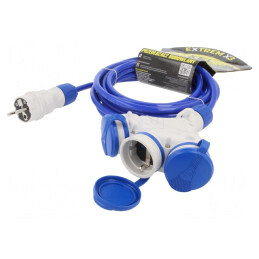Prelungitor alimentare 3 prize albastru 5m 16A | Electronic-mag.ro | Componente Electronice