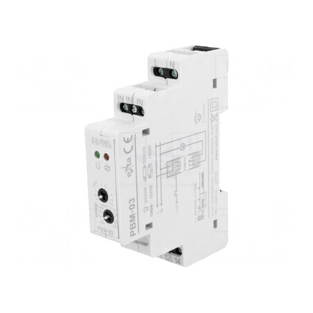 Releu Bistabil Impulsuri NO 16A IP20 PBM-03 | Electronic-mag.ro | Componente Electronice