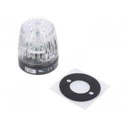 Semnalizator luminos alb 24VDC IP65 | Electronic-mag.ro | Componente Electronice