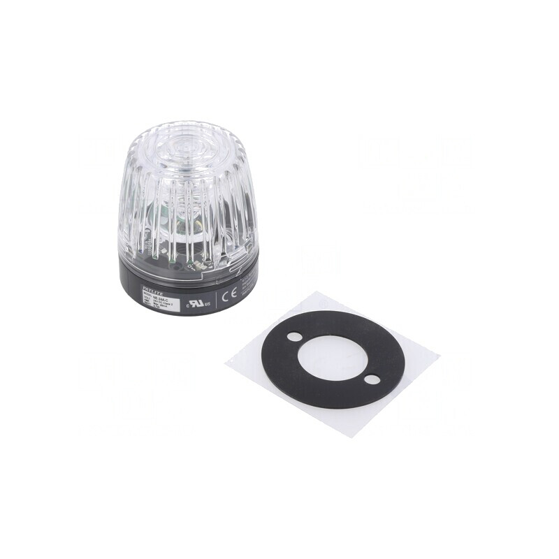Semnalizator luminos alb 24VDC IP65 | Electronic-mag.ro | Componente Electronice