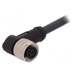 Cablu de Conectare M12 8PIN 10m Mufă 30VAC 4A PUR