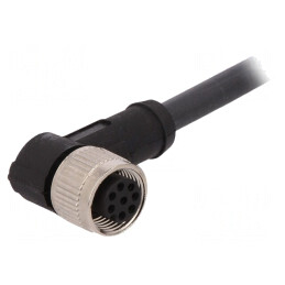 Cablu de Conectare M12 8PIN 10m Mufă 30VAC 4A PUR | Electronic-mag.ro | Componente Electronice