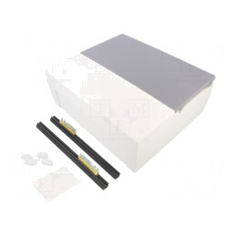 Carcasă pentru aparatură modulară albă 12 module | Electronic-mag.ro | Componente Electronice
