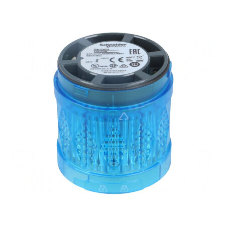 Semnalizator LED Albastru 24V 24VAC IP65 Ø60mm | Electronic-mag.ro | Componente Electronice