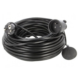 Prelungitor alimentare 25m negru 16A | Electronic-mag.ro | Componente Electronice