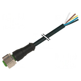 Cablu de Conectare M12 3m 30VAC 1,5A PUR | Electronic-mag.ro | Componente Electronice