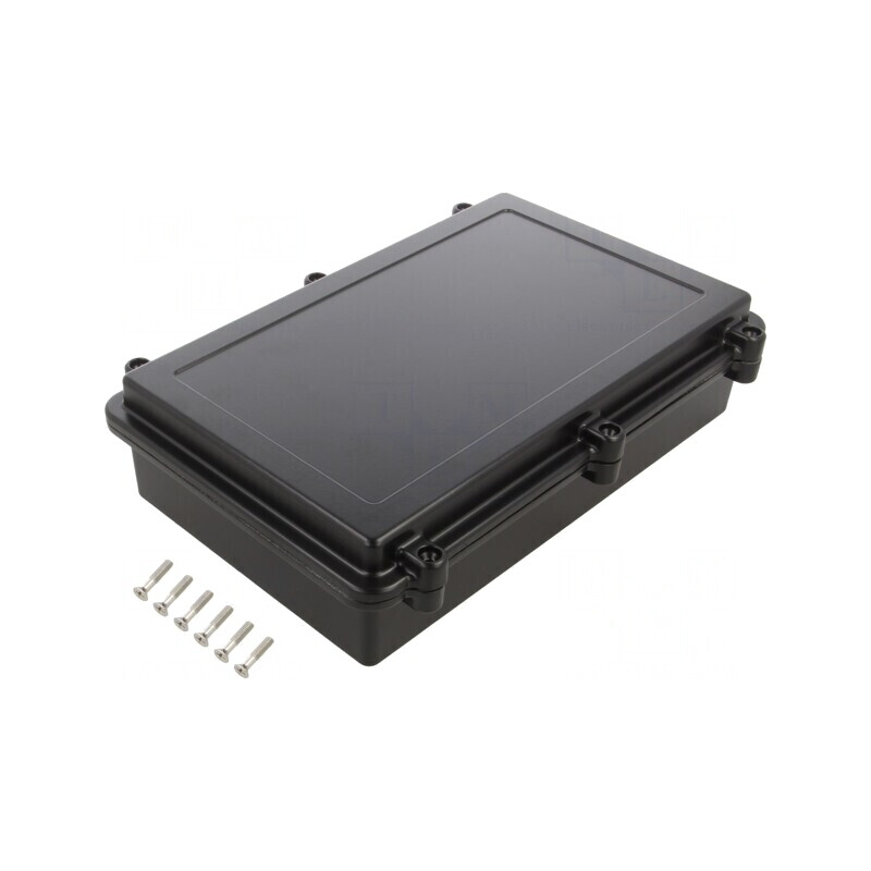 Carcasă universală aluminiu negru 173x274x66mm | Electronic-mag.ro | Componente Electronice