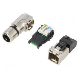 Mufă RJ45 Cat 6a Ecranat IDC 8p8c | Electronic-mag.ro | Componente Electronice
