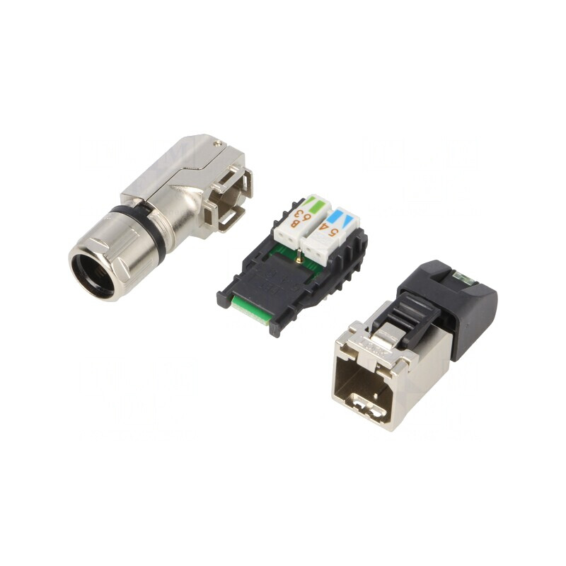 Mufă RJ45 Cat 6a Ecranat IDC 8p8c | Electronic-mag.ro | Componente Electronice