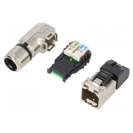Mufă RJ45 Cat 6a Ecranat IDC 8p8c | Electronic-mag.ro | Componente Electronice
