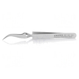 Pensetă de Precizie 115mm cu Vârf Curbat | Electronic-mag.ro | Componente Electronice