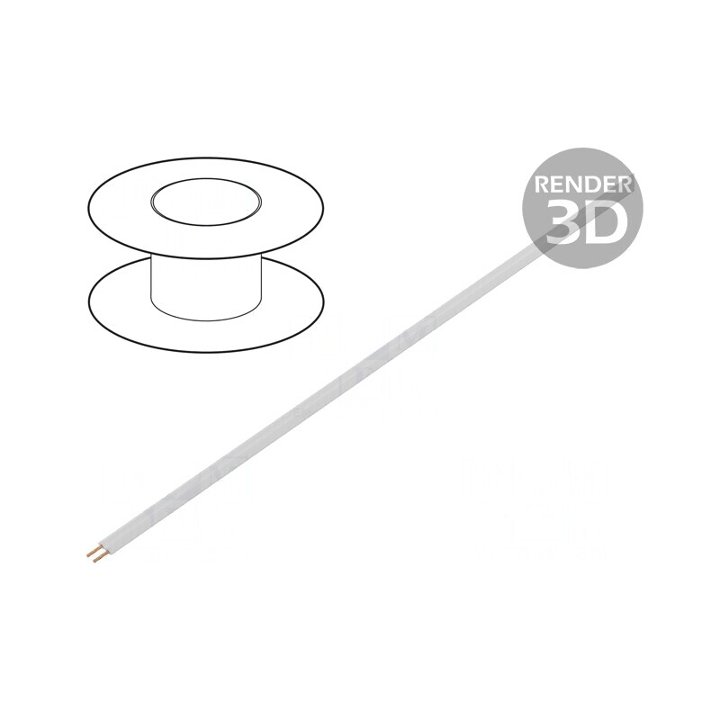 Cablu electric LiYz 2x0,14mm2 250V 100m Alb | Electronic-mag.ro | Componente Electronice