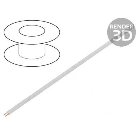 Cablu electric LiYz 2x0,14mm2 250V 100m Alb | Electronic-mag.ro | Componente Electronice