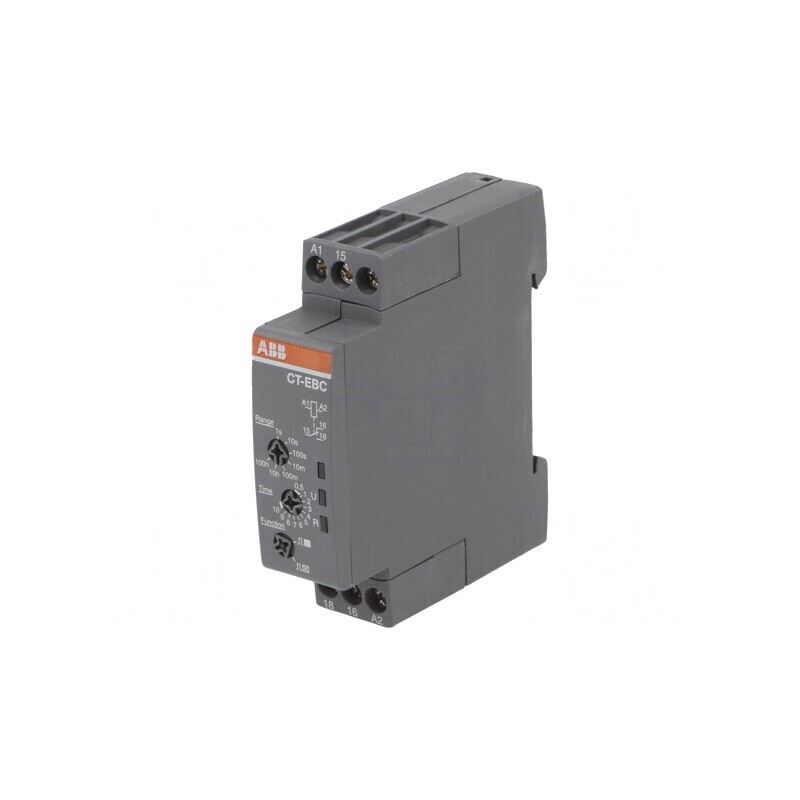 Timer SPDT 24-240VAC/24-48VDC pentru șină DIN 0,05s-100h | Electronic-mag.ro | Componente Electronice