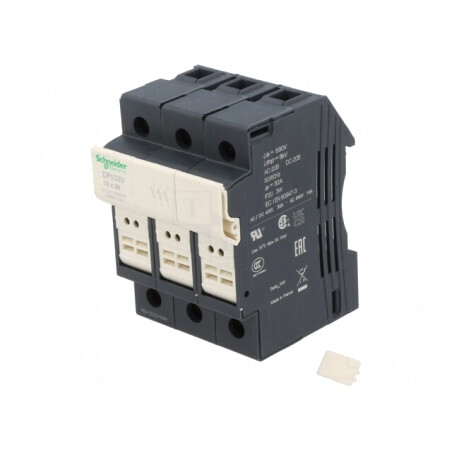 Suport Siguranță Șină DIN Poli 3 | Electronic-mag.ro | Componente Electronice