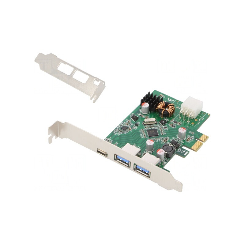 Card Extensie PCIe USB 3.2 x2 USB-A și USB-C | Electronic-mag.ro | Componente Electronice