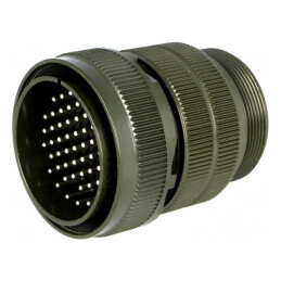 Conector circular 32mm aliaj aluminiu oliv | Electronic-mag.ro | Componente Electronice