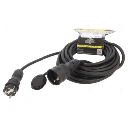 Prelungitor Alimentare 10m Negru 16A | Electronic-mag.ro | Componente Electronice