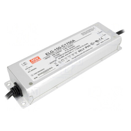 Alimentator LED 150W IP65 43-86V 875-1750mA | Electronic-mag.ro | Componente Electronice